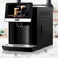 Vista 6 de Máquina de espresso completamente automática Zulay Magia con molinillo - 19 opciones de café personalizables - Auto-limpieza para fácil Plateado