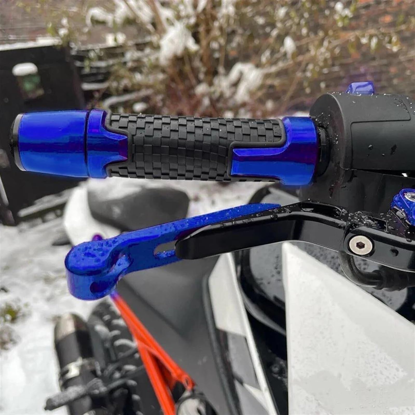 Palancas plegables y ajustables Suzuki GS500E evitan roturas por caídas
