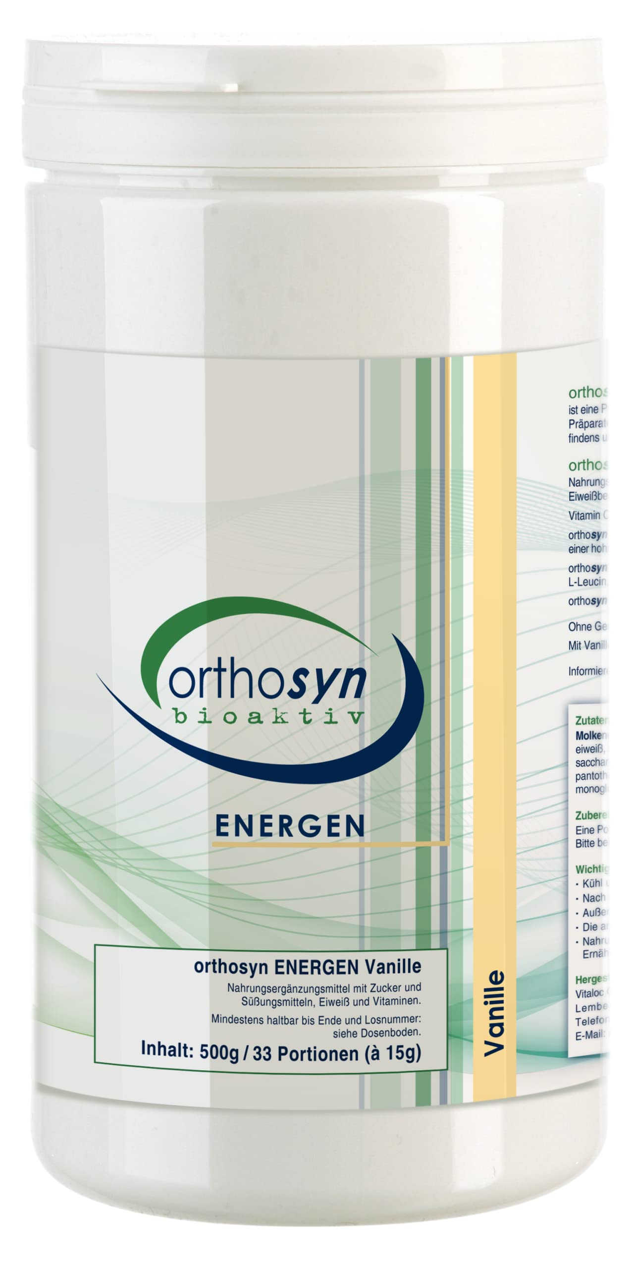 ENERGEN Vanille, 500 g Pulver
