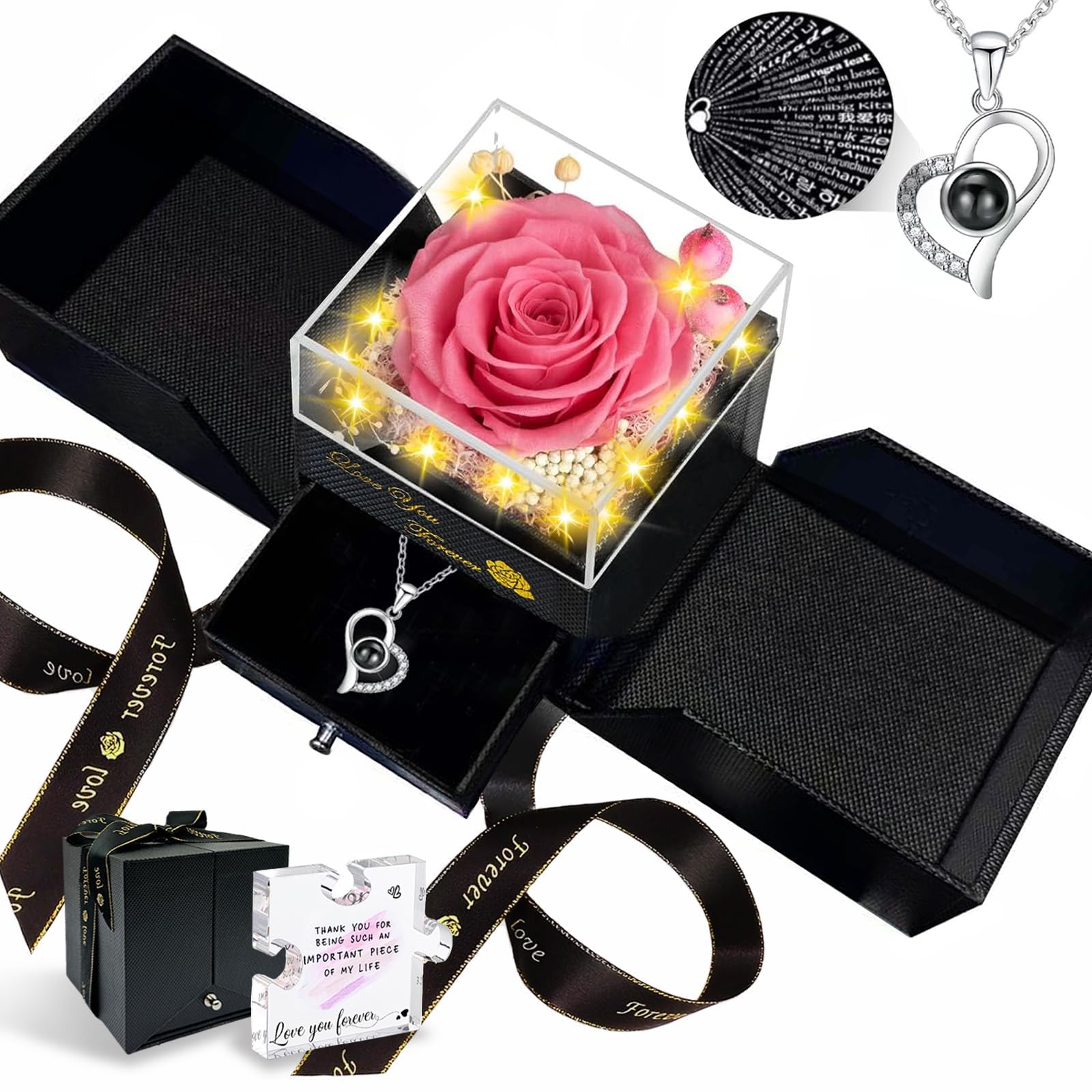Megapuxin Preserved Real Rose Birthday Gifts