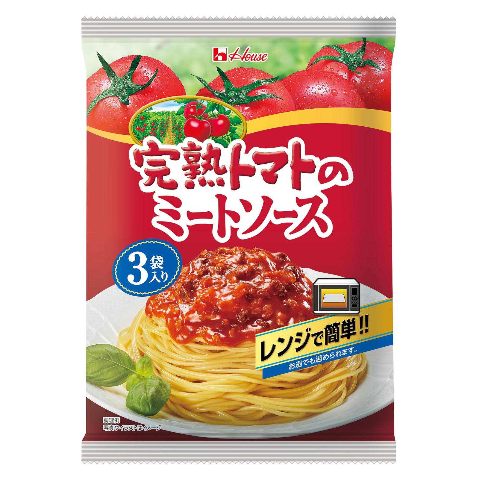 Amazon.co.jp: House 完熟トマト ハウス食品 ミートソース 390g (3袋入