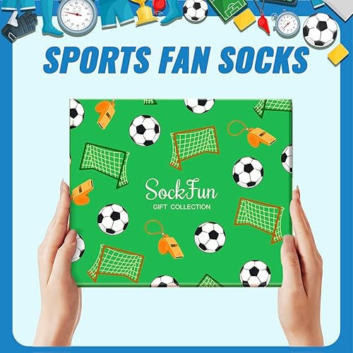 Miniatura 6 de Regalos deportivos para hombres y mujeres Calcetines de béisbol, baloncesto, fútbol, fútbol, carreras, juegos