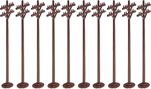 Lionel Modelo de accesorios de tren, postes de teléfono (juego de 10) (662181)