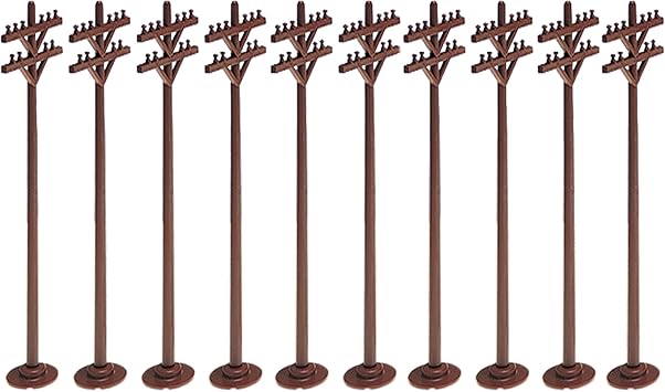 Lionel Model Train Accessories, Telephone Poles (Set of 10) (662181)