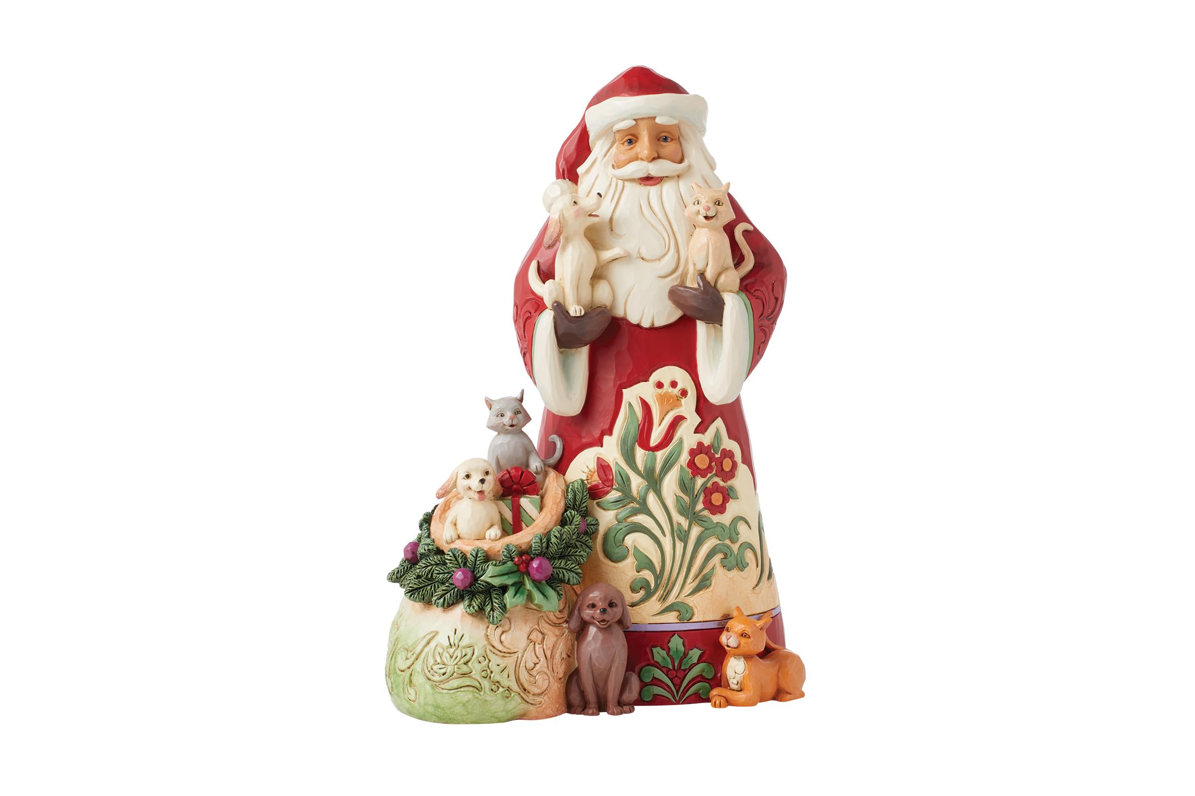 Amazon.com: Enesco Jim Shore Heartwood Creek Santa with Pet Cats
