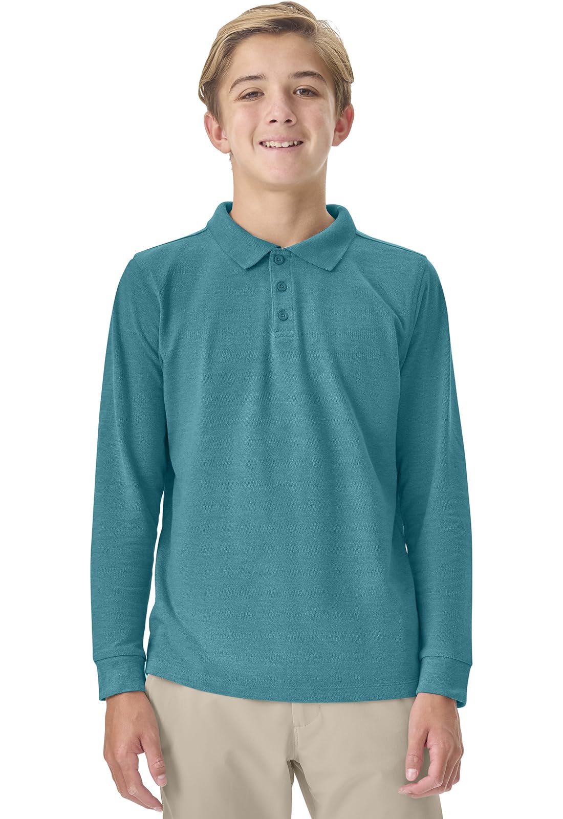 Classroom School Uniforms Big Kid Pique Polo Long Sleeve