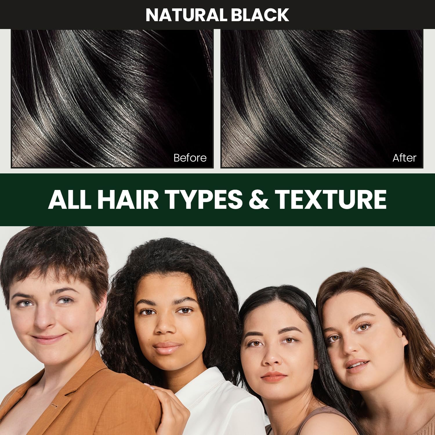 Dongsung Herb Speedy Color Cream Natural Black – Korean Herbal Vegan Hair Dye, PPD-Free, Ammonia-Free, Hypoallergenic – 100% Gray Coverage Odorless Dermatologically Tested Quick 20-Minute Application