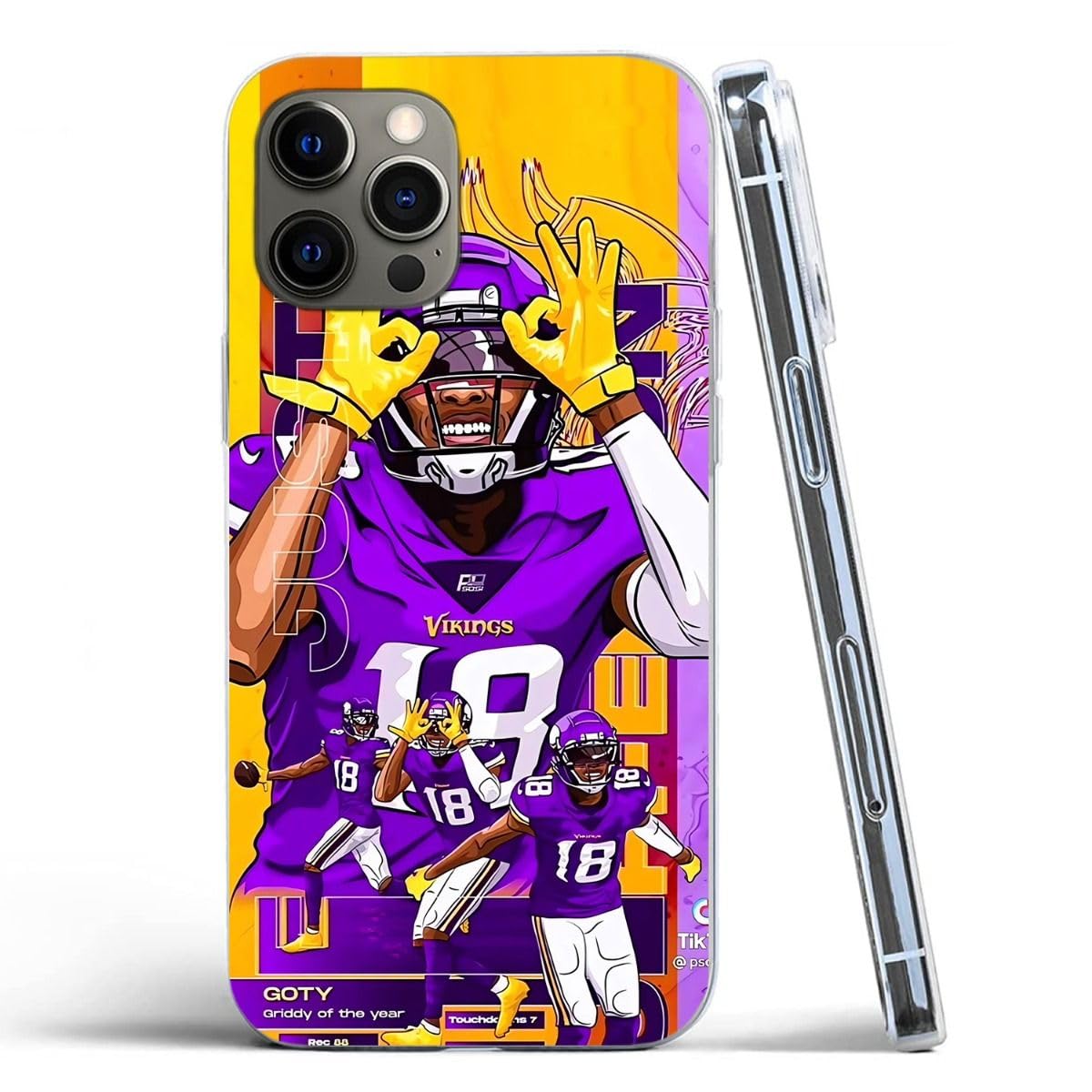 Generic Phone Case Compatible with iPhone 11 Justin Shock Accessories Soft TPU Jefferson Protective Tpu Silicone Soft Phone Cover