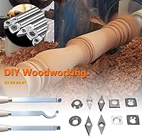 Vista 7 de Cortadores de insertos de carburo cuadrado de 0.591 in con radio de 4 pulgadas, 15 × 15 × 0.098 in-R100 de repuesto para carpintería, se adapta a