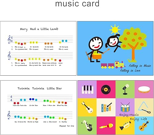 Miniatura 19 de MUSICUBE Xilófono para niños, xilófono de madera con mazos, instrumento de música Orff para educación preescolar, kit de percusión para bebés