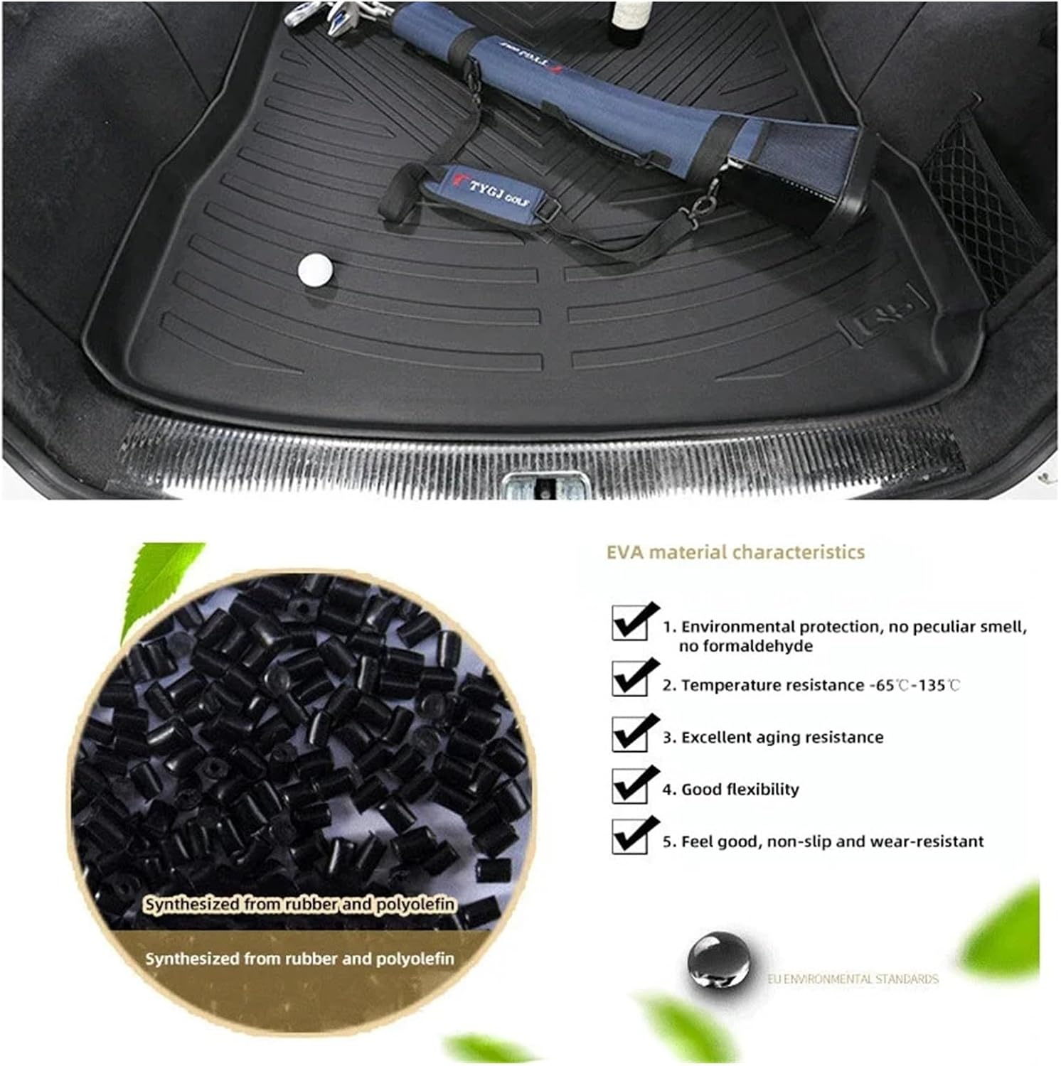 Car TPE Trunk Mats Compatible with Avatr 12 2024 Accessories 2023 2025 Anti-Scratch Liner Waterproof Carpet Protector Storage Pad