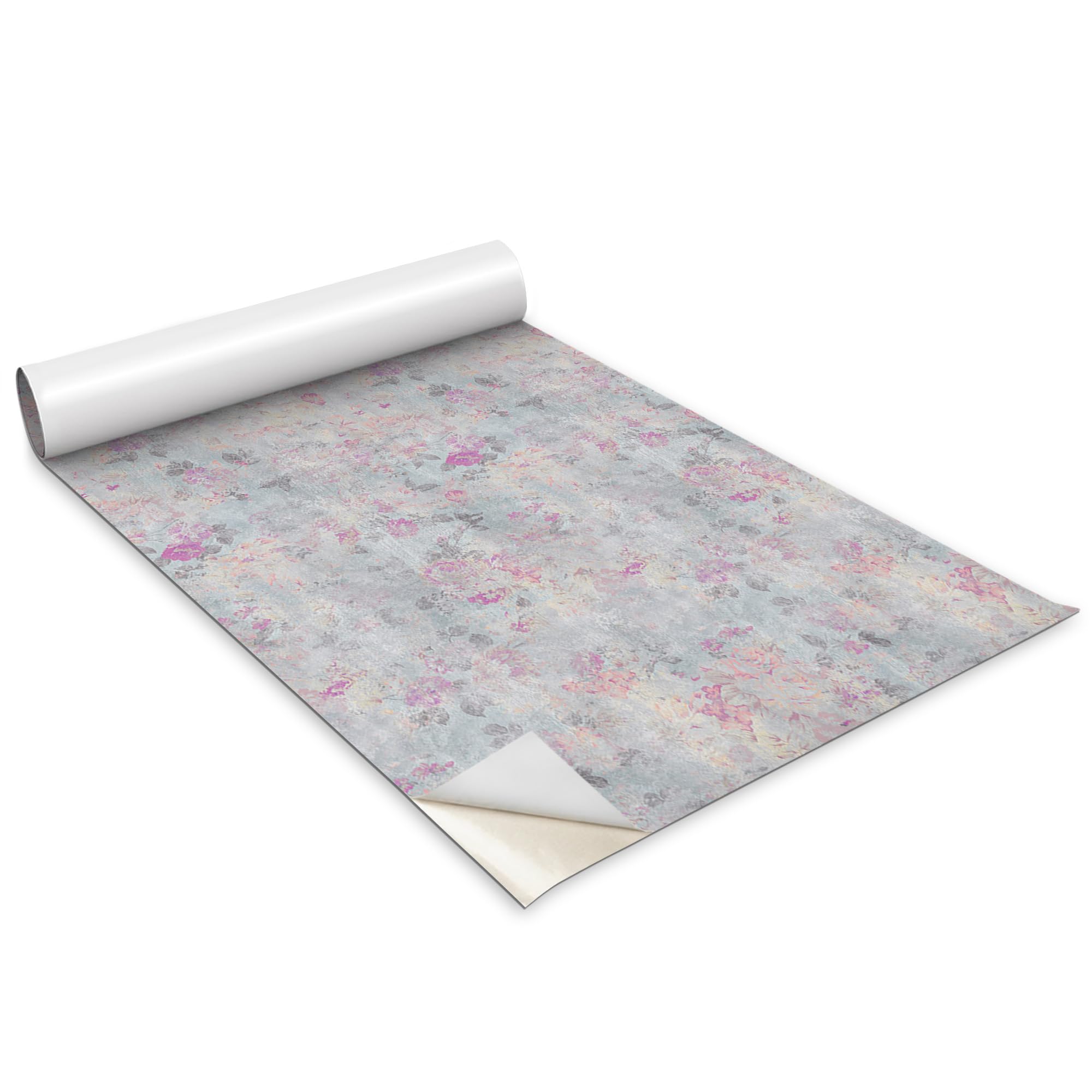 Papel pintado flores vintage para renovar armarios de cocina y salones elegantes 100x50cm