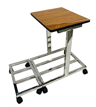 RATISON Stainless Steel Triple Three Inverter Battery UPS Trolley for Three Batteries (Fit to Every Inverter Battery Easily) with Wheels Heavy Duty Trolley