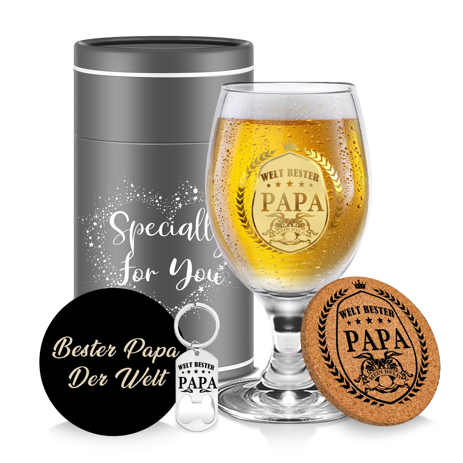 Gifts for Dad Personalised Beer Glasses for Dad Birthday Beer Gifts for Men Best Dad Birthday Gifts Beer Mug Father's Day Gift Beer Glasses Gifts Father's Day Christmas