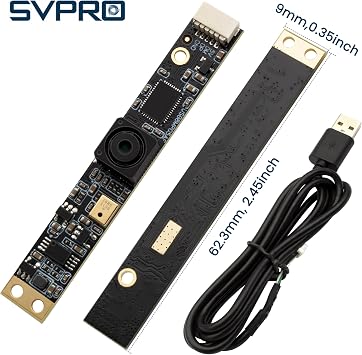 SVPRO 8MP USB Camera Module with Microphone for Computer Laptop,Fixed Focus UVC Lightburn Camera Micro Embedded Webcam Board for Windows,Linux,Android,Mac OS