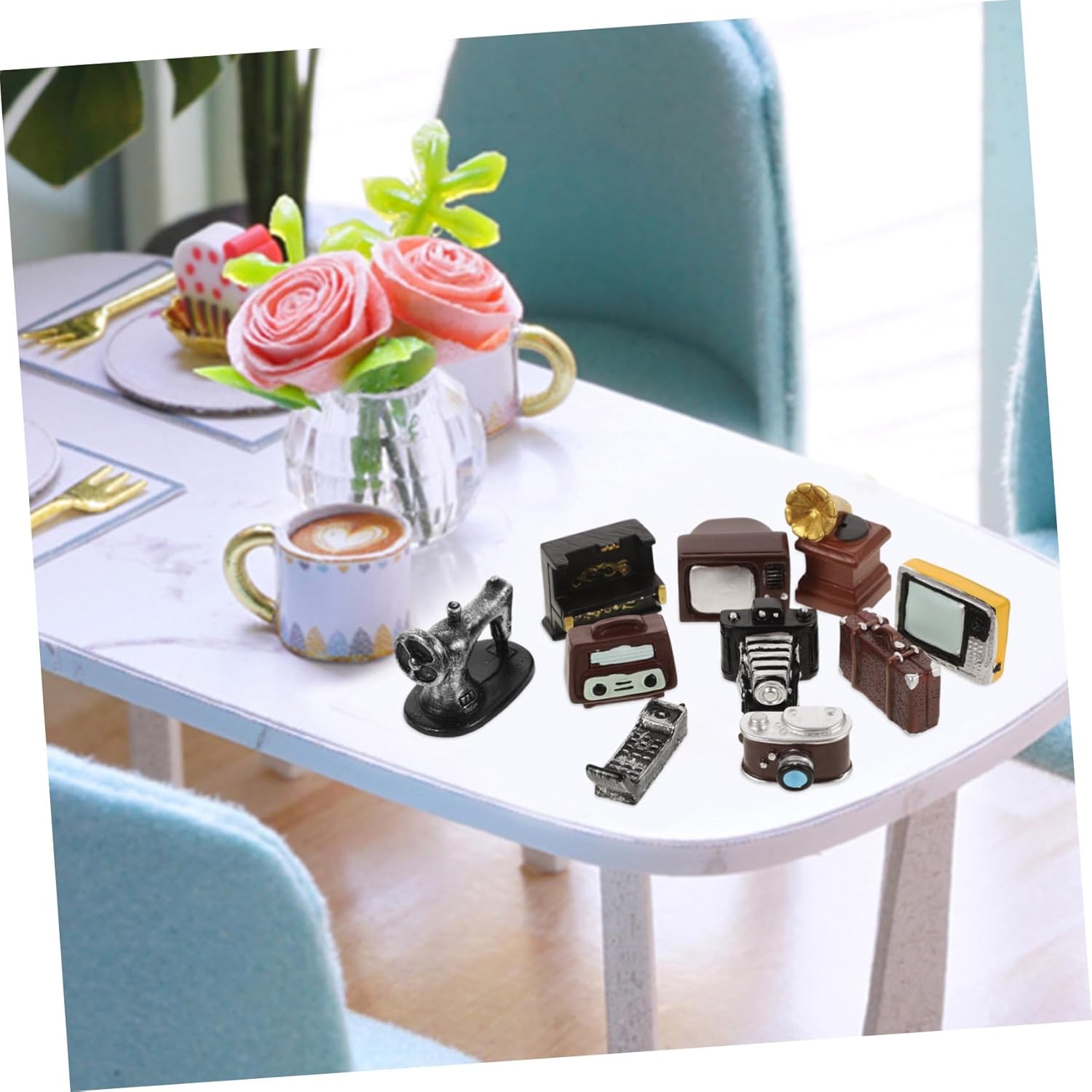 BESPORTBLE 1 Set Miniature Decorative Furniture Model Retro Home Appliances for Mini House Decor Lovely Doll Furniture Accessories for DIY and Life Scenes