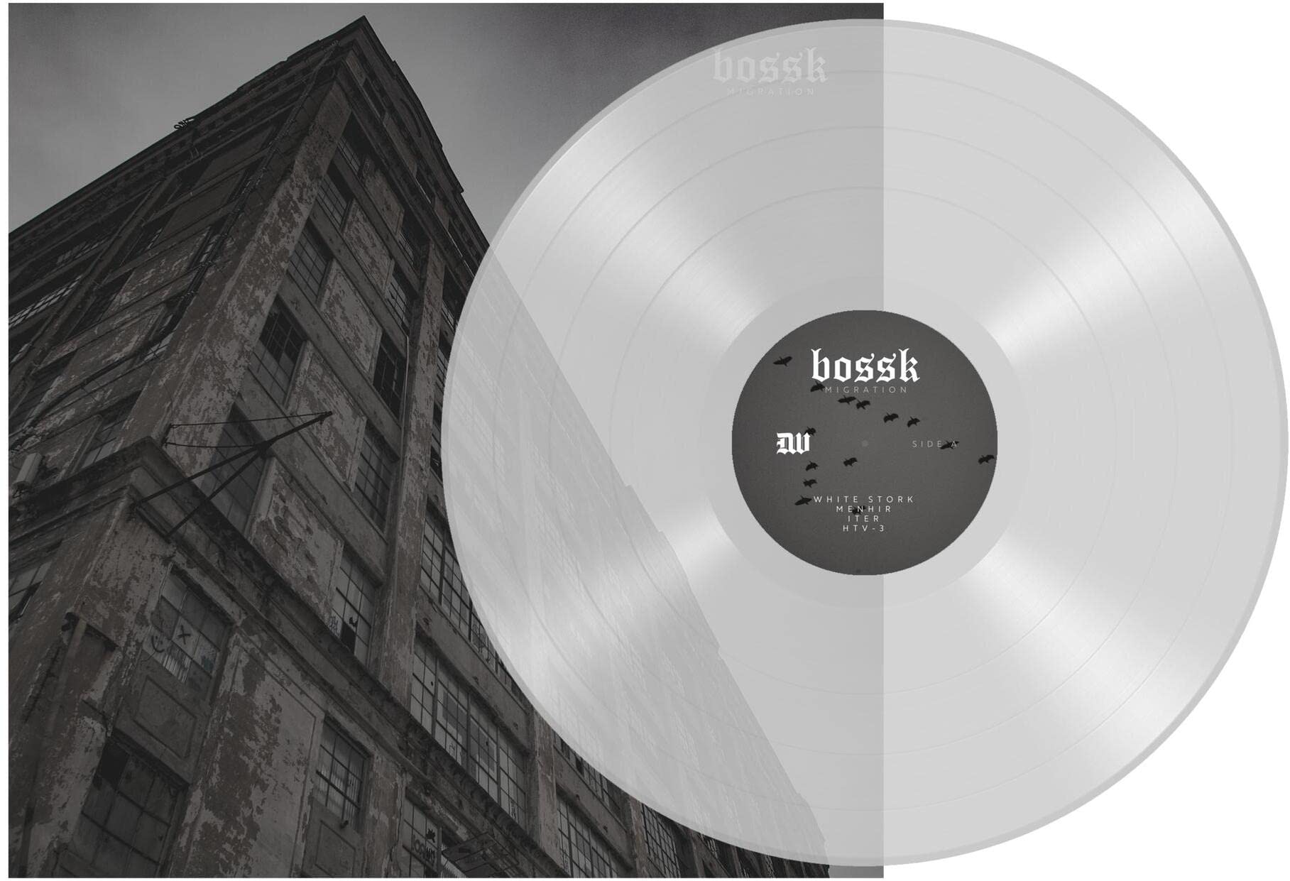 Bossk-Migration-Ltd Edition-1/300 White & Clear w Black Smoke Vinyl LP New MINT