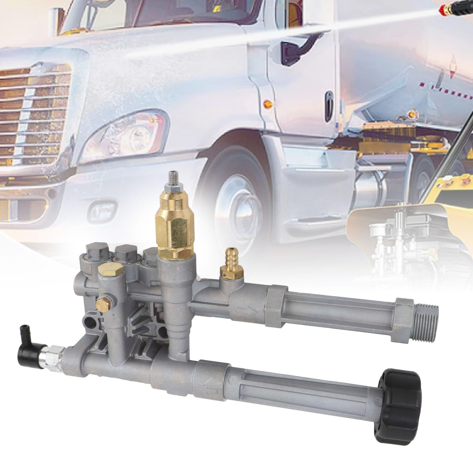 Dilwe Conjunto de Cabezal de Bomba de Lavado a Presión Conjunto Completo de Cabezal de Bomba de Aluminio para AR42940 AR42518 Incluye Válvulas, Sellos, Descargador para Bombas RMW SRMW de 2,2 GPM
