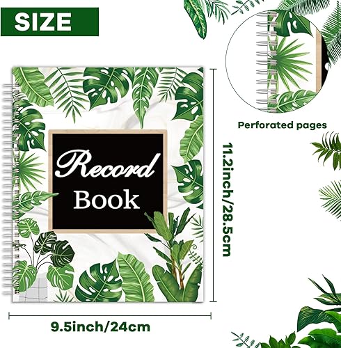 Miniatura 9 de Libro de registro de eucalipto, libro de registro para profesores, hojas verdes, suministros de oficina, regalos para profesores, aula, decoración