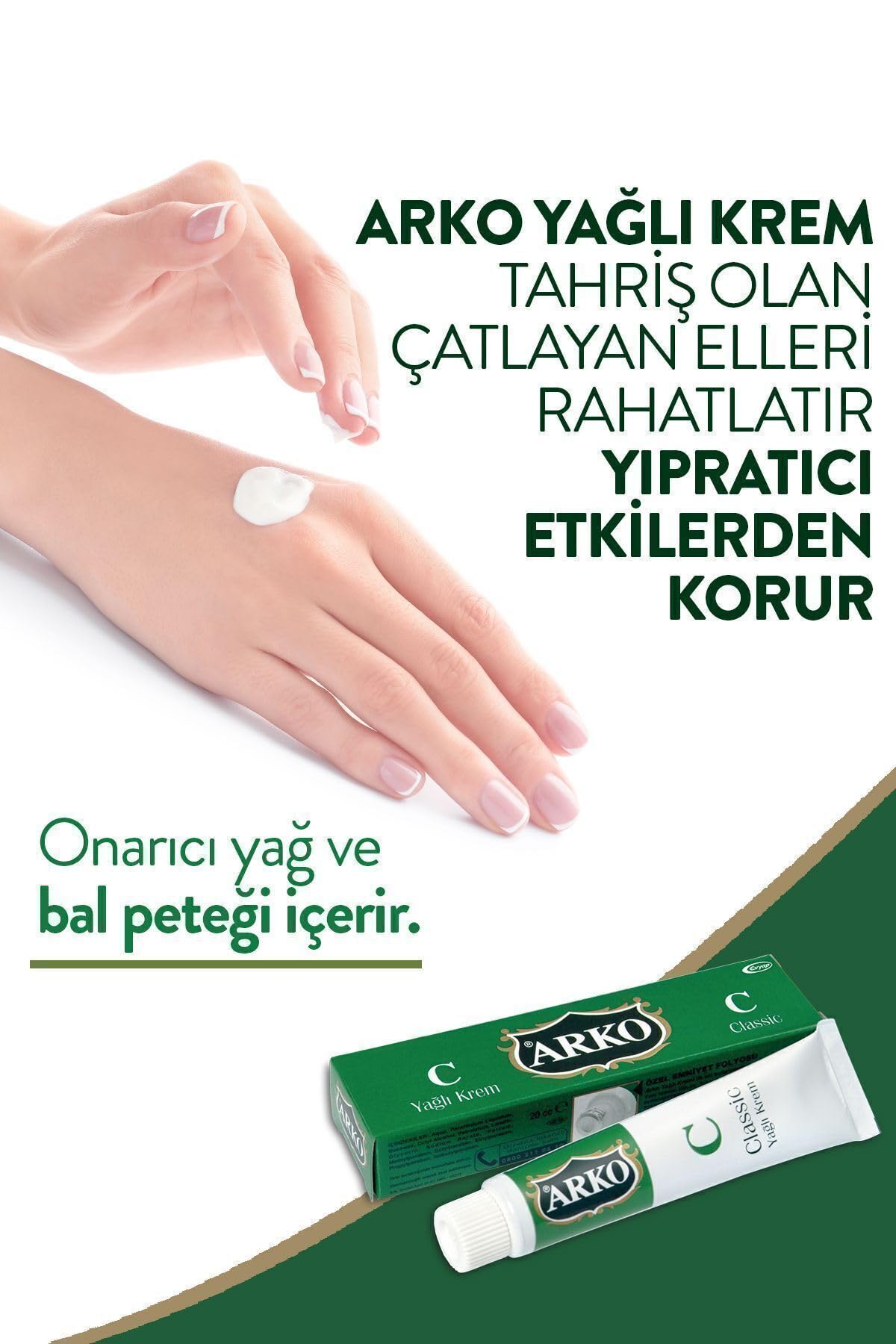 Arko Nem Klasik Yağlı Krem 8x20cc