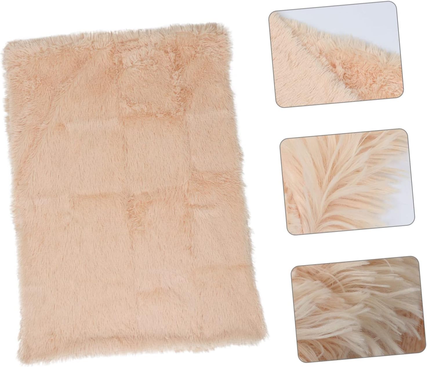 Double-Sided Long Plush PET Blanket for Dogs and Cats Soft Warm Cushion Mat for Medium to Large Breeds for Sleeping and Nesting
