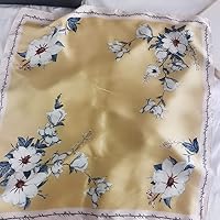 Vista 149 de FONYVE - Pañuelo de satén sedoso de tamaño mediano para mujer, cuadrado, 27.5 x 27.5 pulgadas