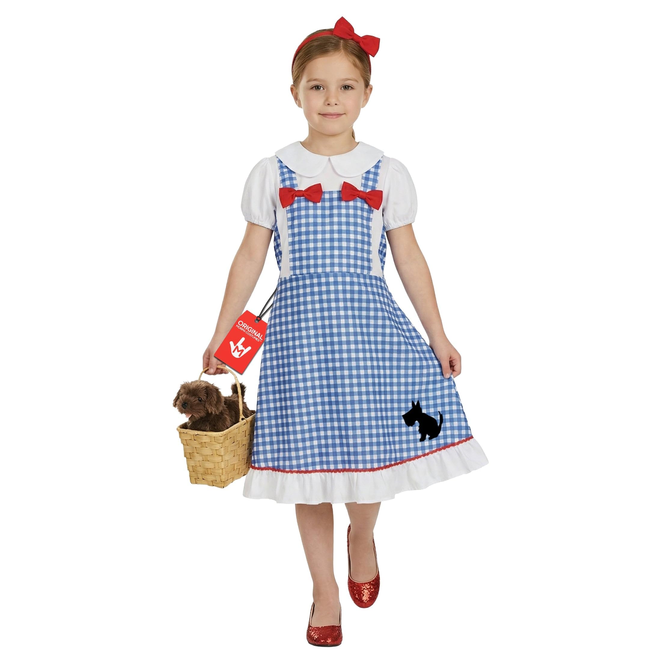 Girls Dorothy Costume Kids Wizard Of Oz Dress Outfit - Medium