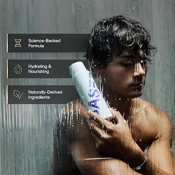 BASED Hydrating Conditioner with Peppermint Oil & Coconut Oil, Conditioner for Men, No Silicones, Parabens or Synthetic Fragrance, Quality Hair Care, 12 fl oz Bottle (Pack of 1)