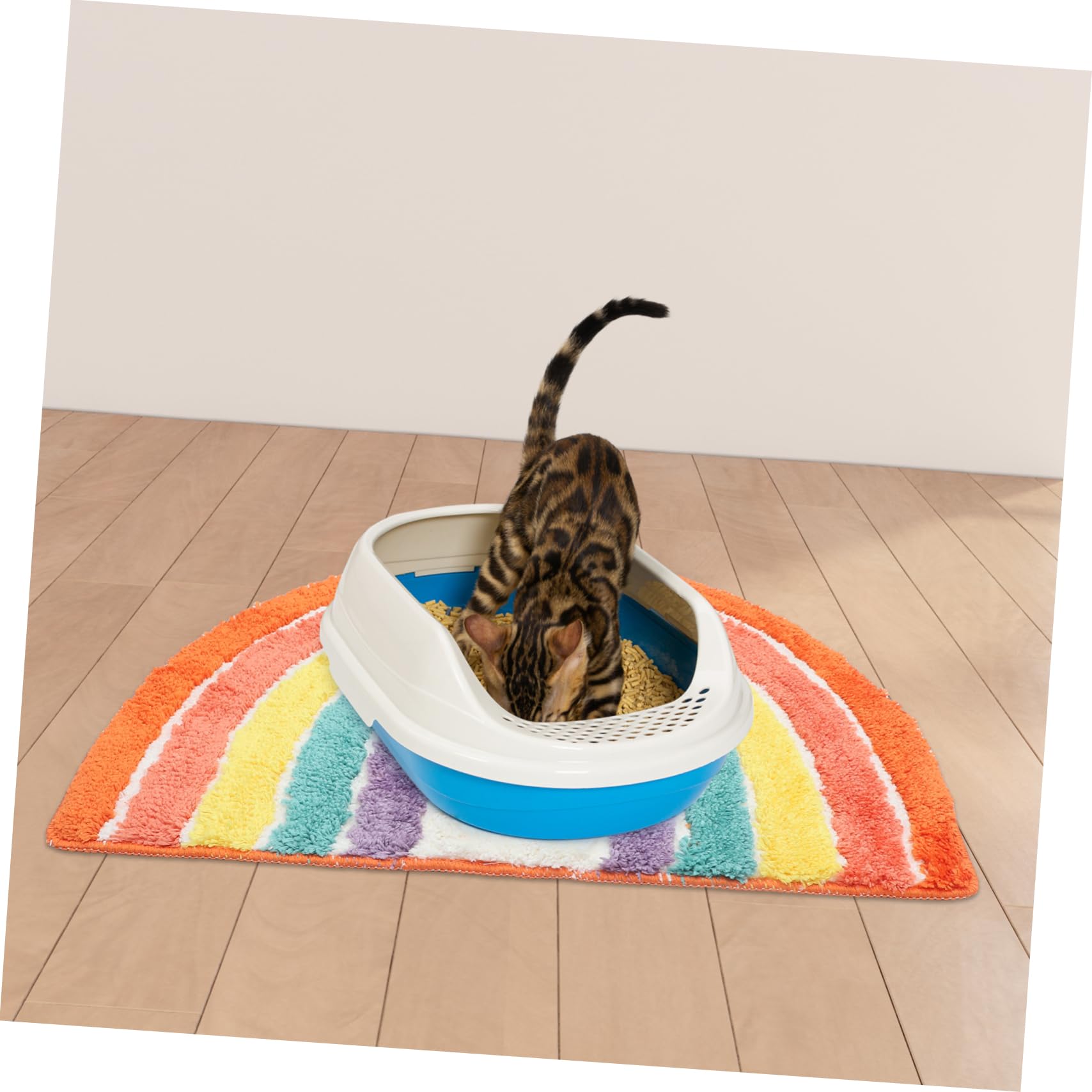UPKOCH Katzenstreumatte Rutschfest Für Katzentoilette Innenbereich Fängt Streu Robust Und Langlebig Weiches Material