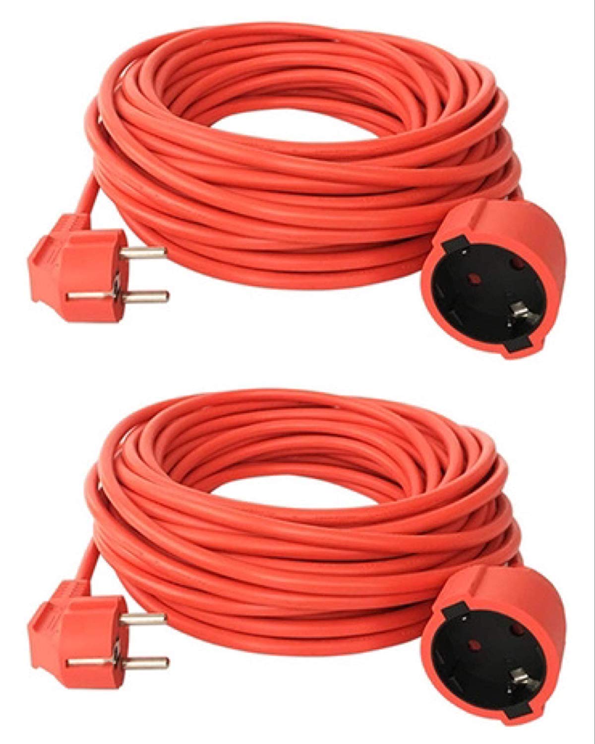 Rallonge Schuko étanche IP44 avec câble orange flexible 10m - 9