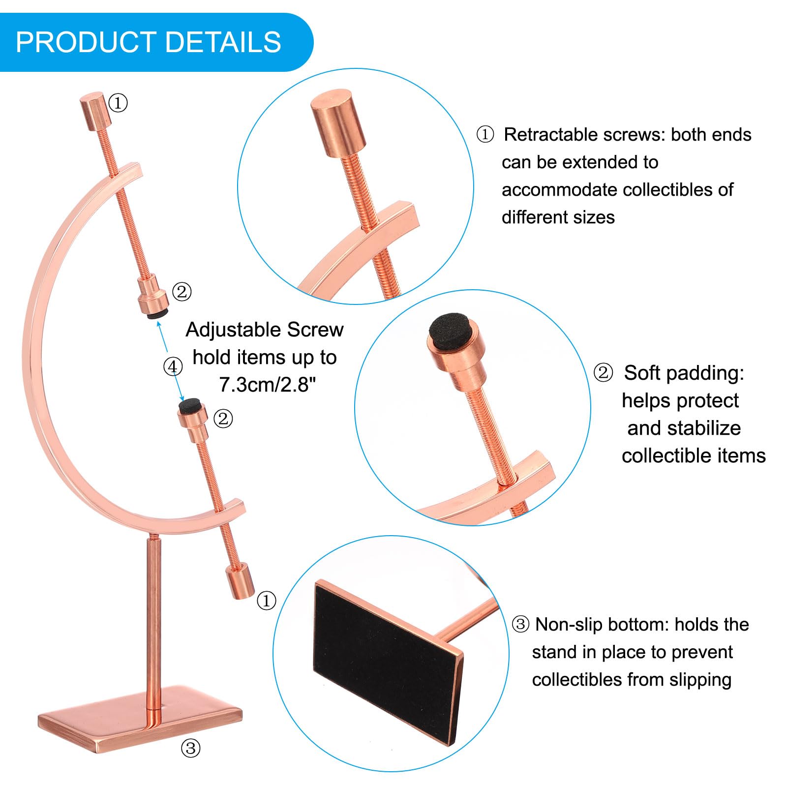 PATIKIL Metal Sphere Display Stand - Image 3