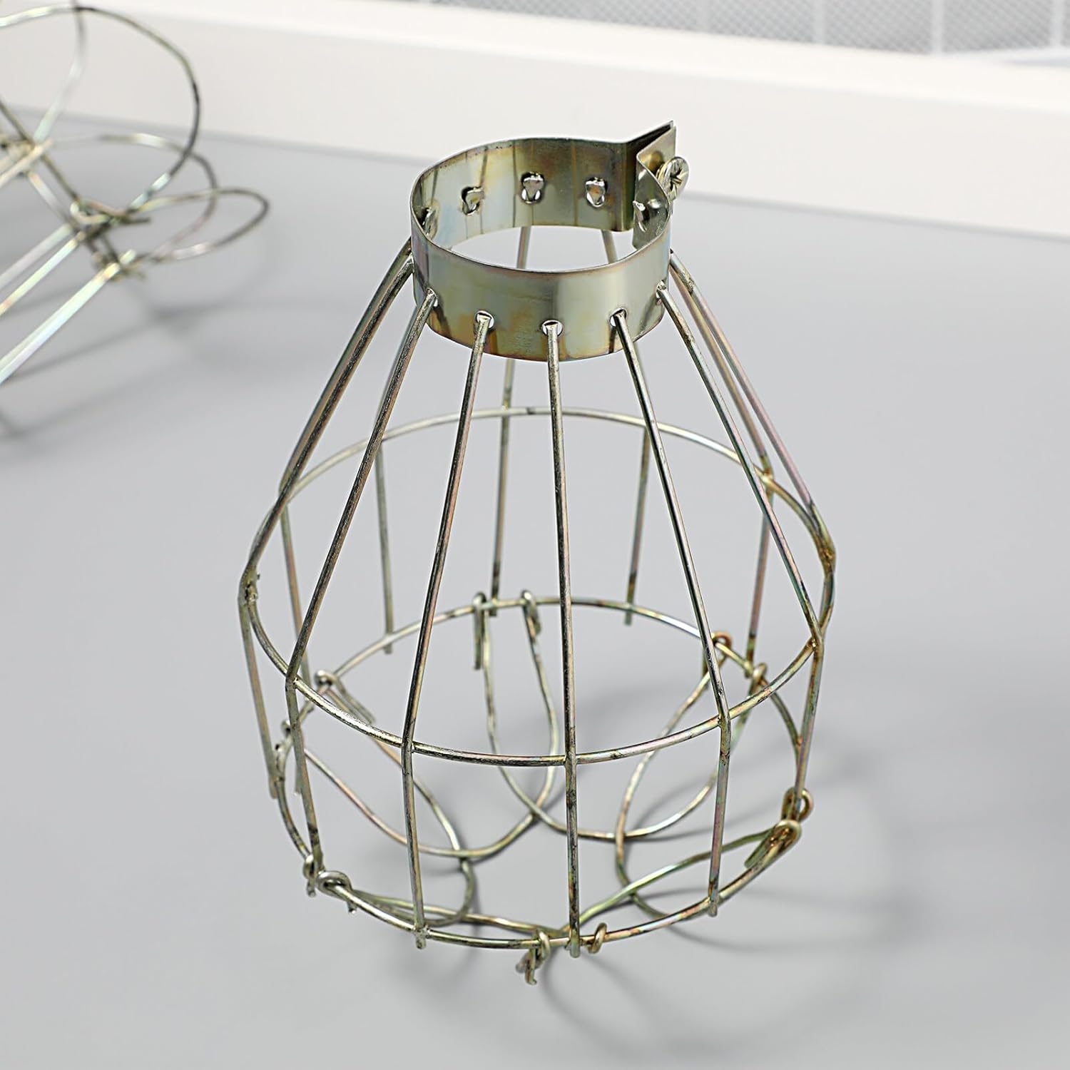 18pcs Metal Lamp Bulb Guard, Industrial Grade Adjustable, Lamp Holder, Vintage Light Cage Guard Lamp Covers, Open Style Lamp Guard for Floor Lamps,Pendant Light,Chandelie