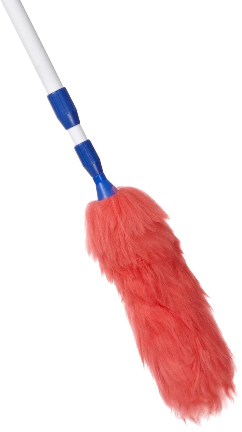 Impact 3106 White Extended Twist and Lock Lambswool Duster (Case of 12)
