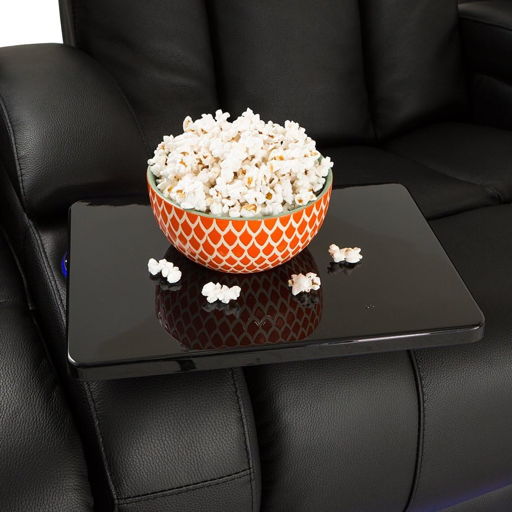 Seatcraft Grenada Black 7000 Leather Power Straight Row of 4 : Home & Kitchen