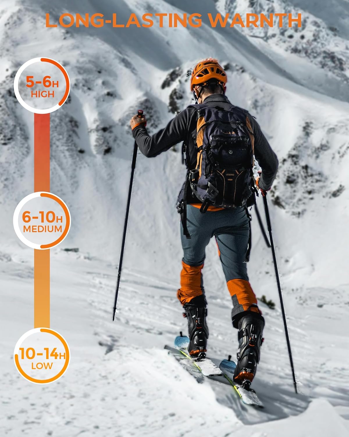 12V 18400mAh Heated Jacket Battery Pack for Wulcea, Genovega, Portable Battery Pack for Heated Jacket with Digital Display, DC Output Power Bank for Heating Jacket, Coat - Image 3