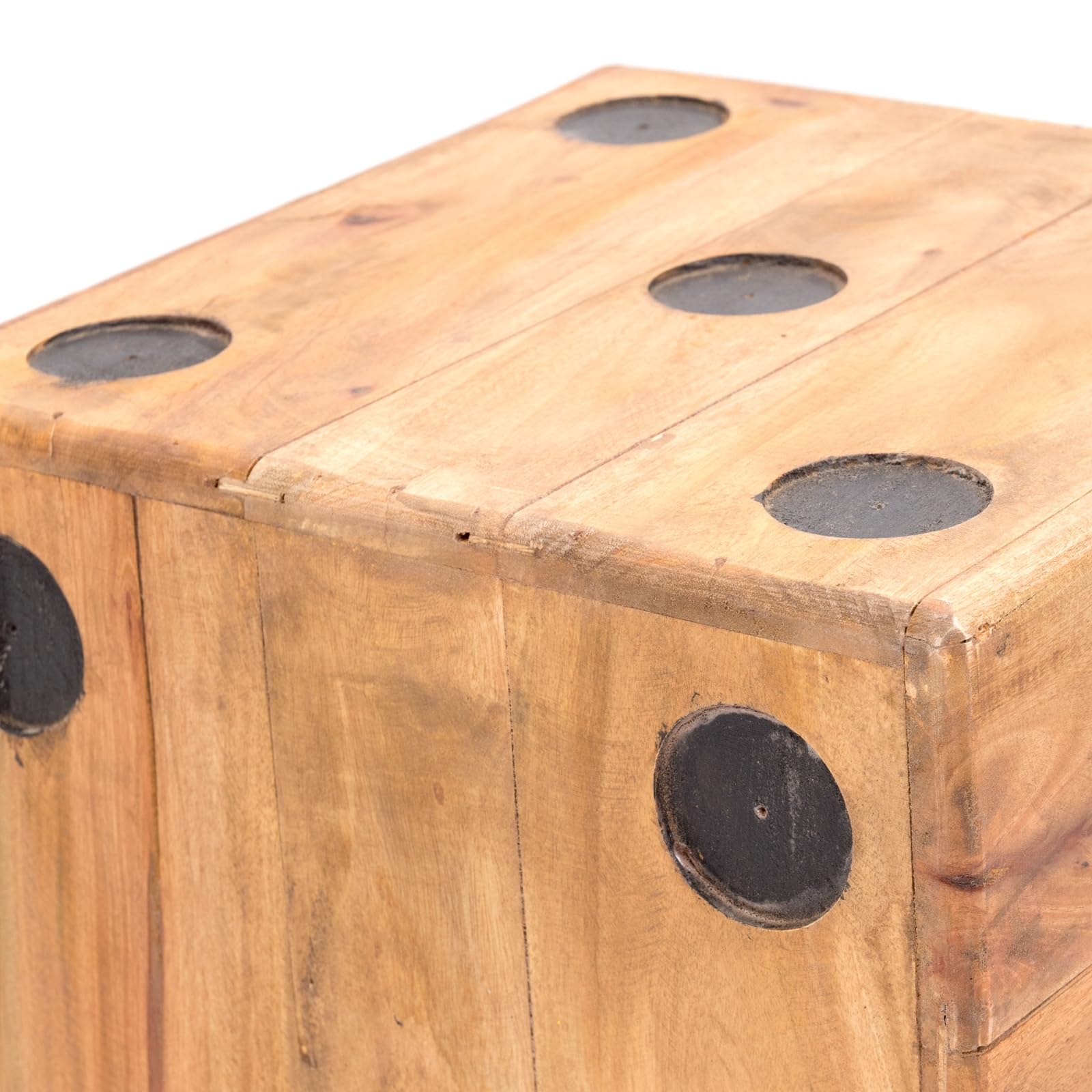 CUBO di Legno Game 35 | Legno Massiccio, 35 cm | Sgabello cubo, Sgabello cubo in Legno, Sgabello per Bambini, cubo per sedersi, Sgabello Floreale, Decorativo