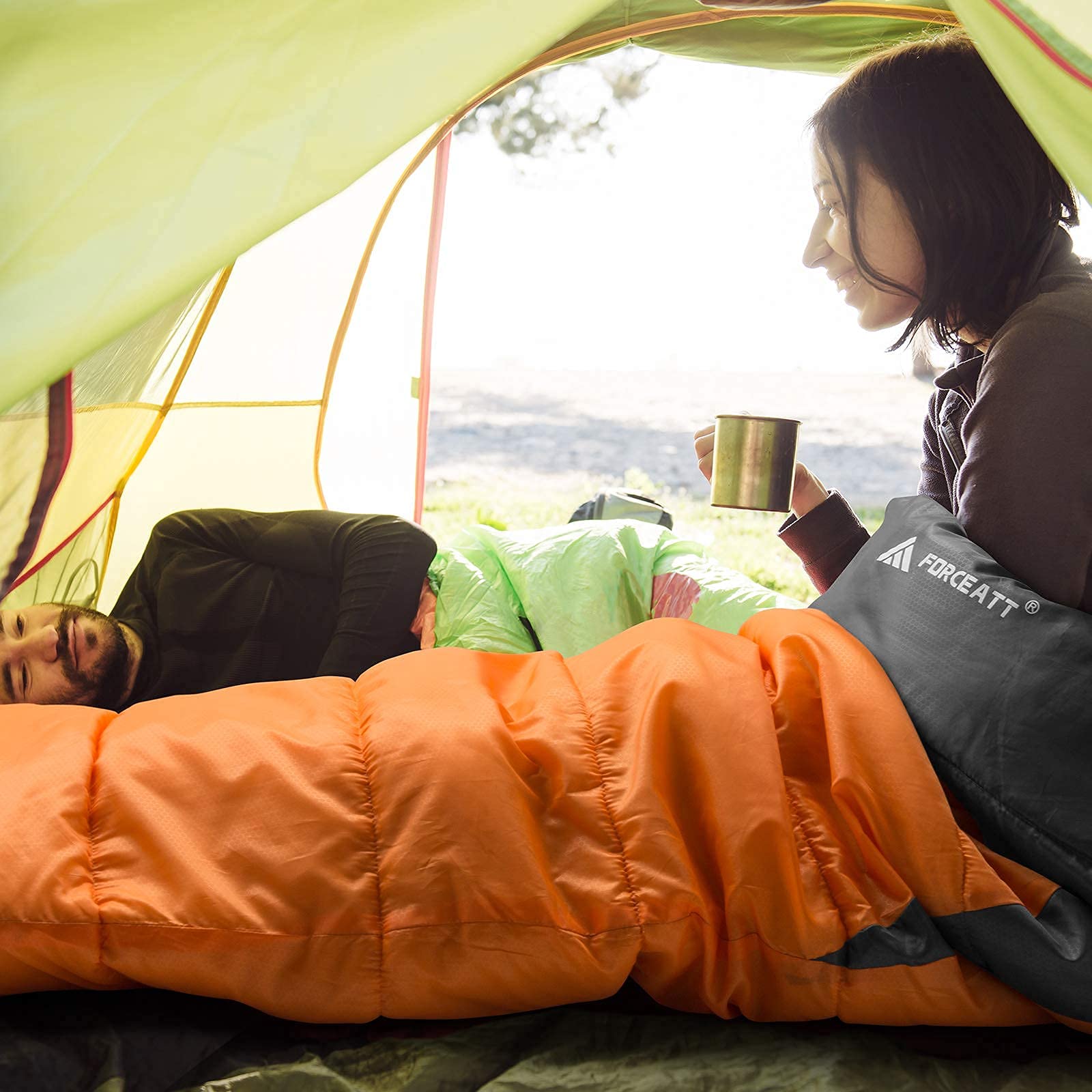 Sac De Couchage 3-4 Saisons Kai Shuai - 75x210cm - Imperméable - Compact - Pour Camping/Randonnée - Adulte