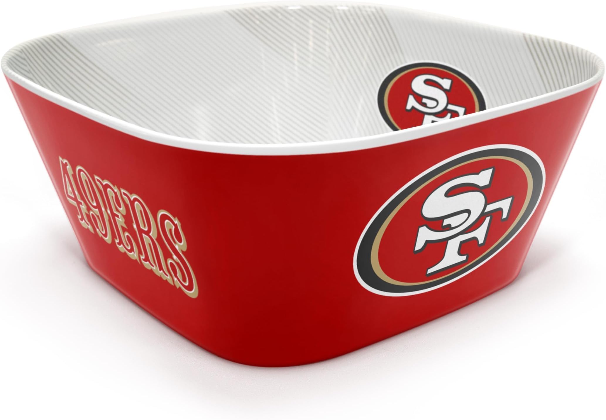 YouTheFan NFL San Francisco 49ers Large Party Bowl, (Pack of 6)