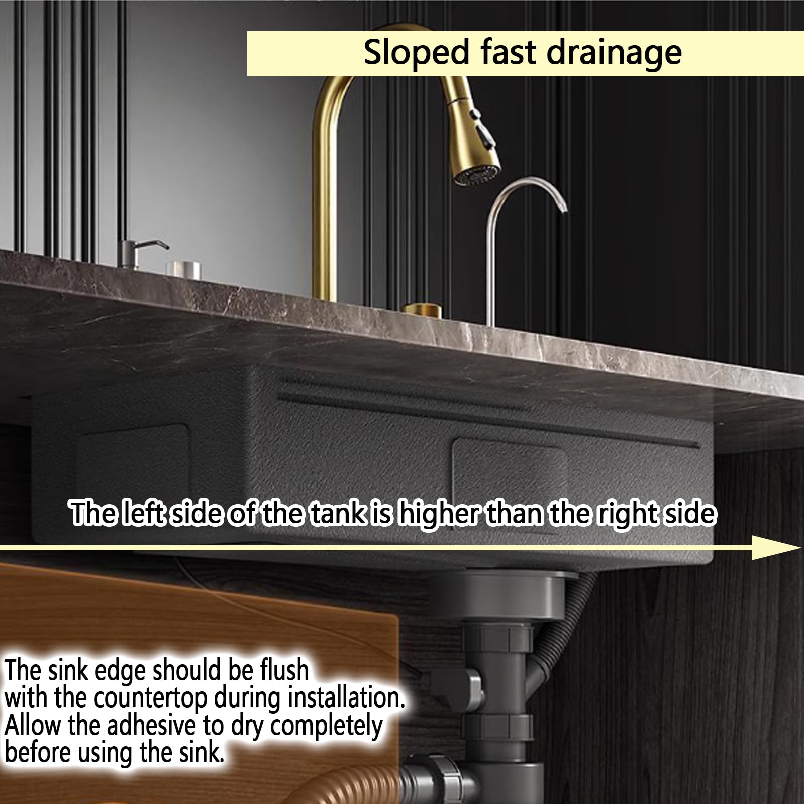 kureha⭐️36 NOYHHAV Sinks Undermount or Countertop Single Bowl Stainless