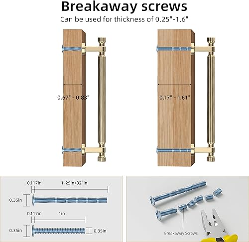 Miniatura 6 de Paquete de 10 tiradores de gabinete centrales de 5 pulgadas, manijas de gabinete de latón cepillado, accesorios dorados de aleación de zinc para
