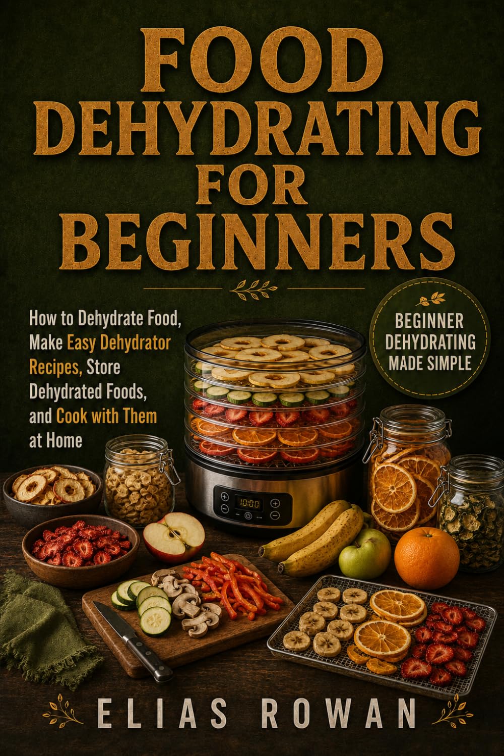 Food Dehydrating for Beginners: How to Dehydrate Food, Make Easy Dehydrator Recipes, Store Dehydrated Foods, and Cook with Them at Home
