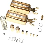 Vista 5 de Kit de reconstrucción de carburador Trucktok con flotadores de latón de reemplazo para carburador 1400 1405 1406 1407 1409 1410 1411 Carburador AFB
