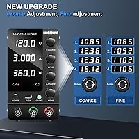 Vista 24 de NICE-POWER Fuente de alimentación CC variable 30V 10A, fuente de alimentación de banco de CC regulada de conmutación ajustable con interruptor