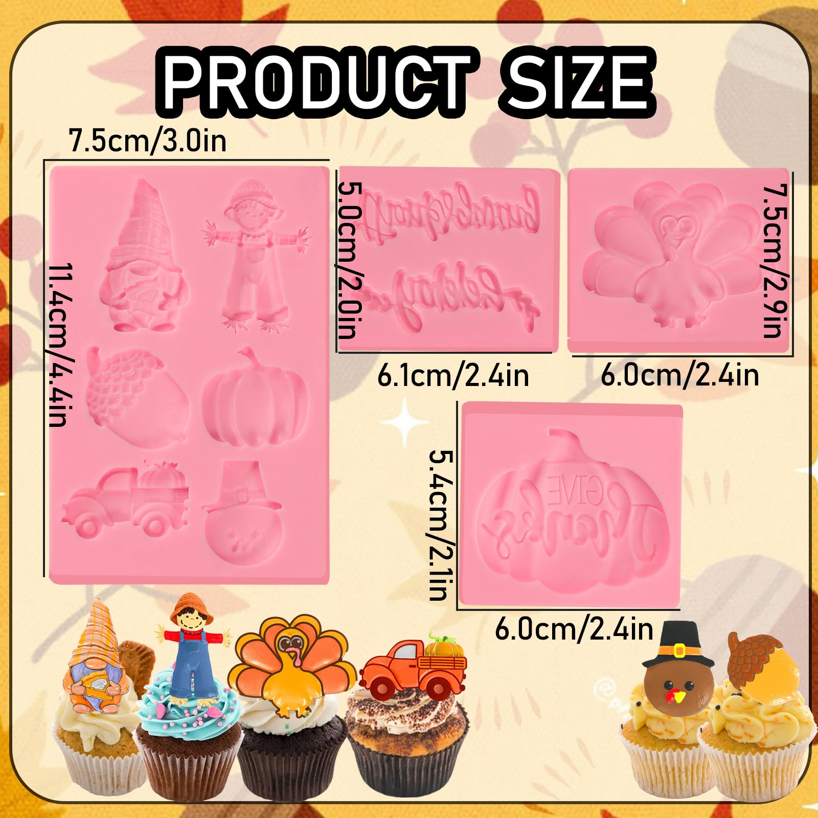 Molde de fondant para decoración de tartas-21
