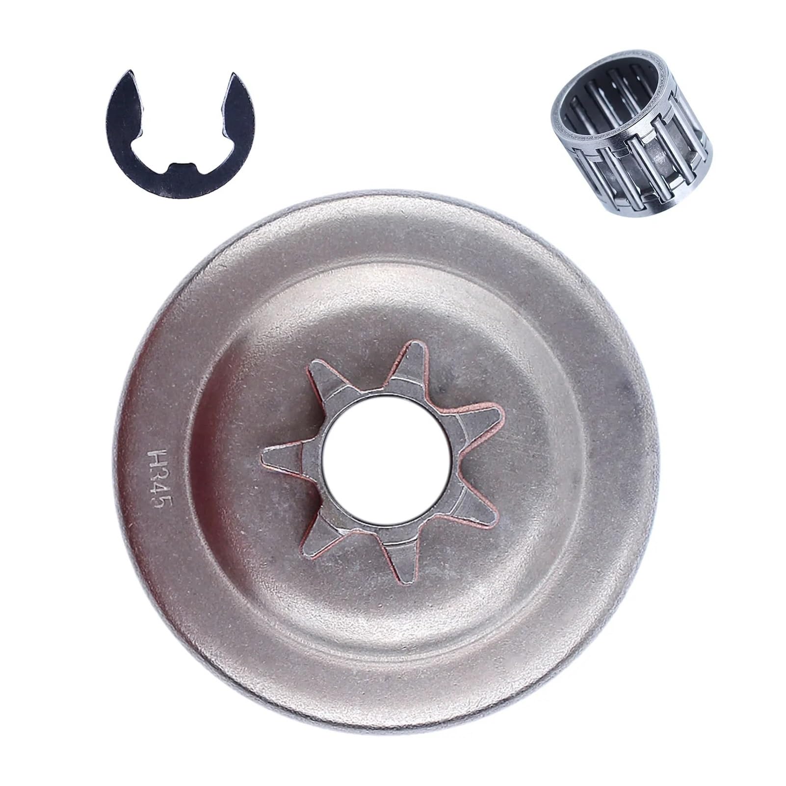 Anillo en E for cojinete de Agujas de Tambor de Embrague de 325" y 7 Dientes, Compatible con motosierras 340, 345, 350, 445 y 450, Repuesto 578097901