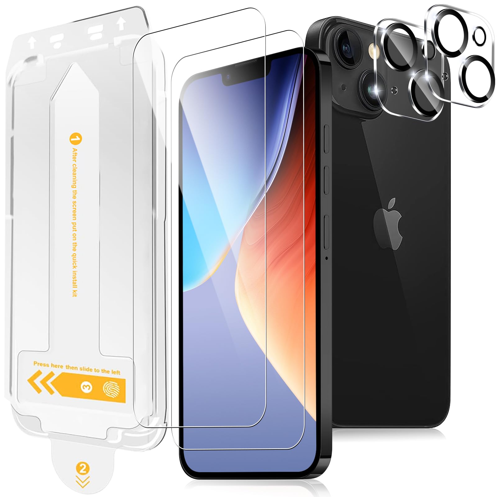 Amazon | iPhone15 Plus用フィルム（2枚）+iPhone15 Plus用カメラ 