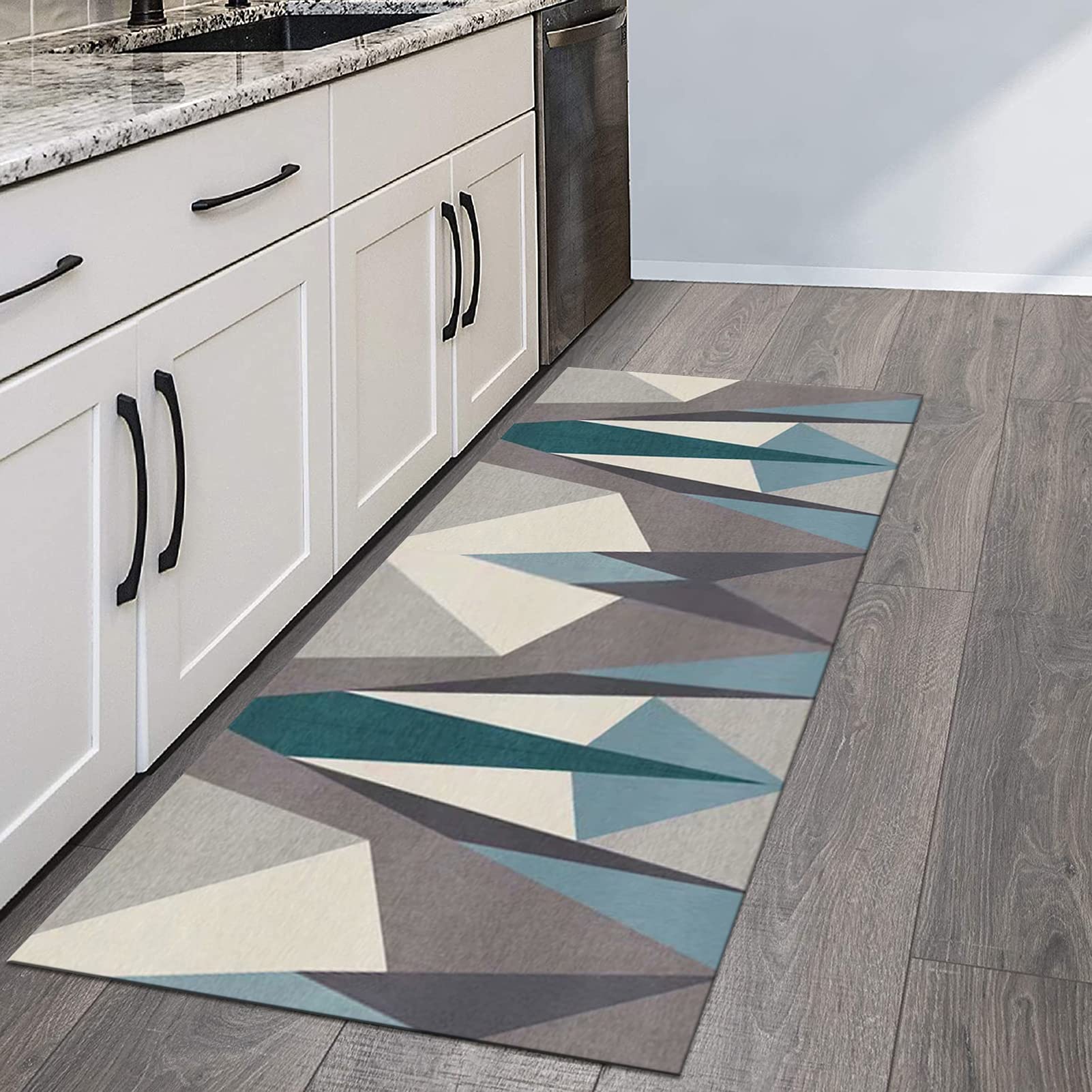Alfombra De Pasillo Antideslizante - 60x100cm, Material Suave, Respaldo De Látex, Para Cocina Y Salón
