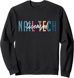 Vintage Licensed Nail Tech Nail Technician Nail Tech Sweatshirt