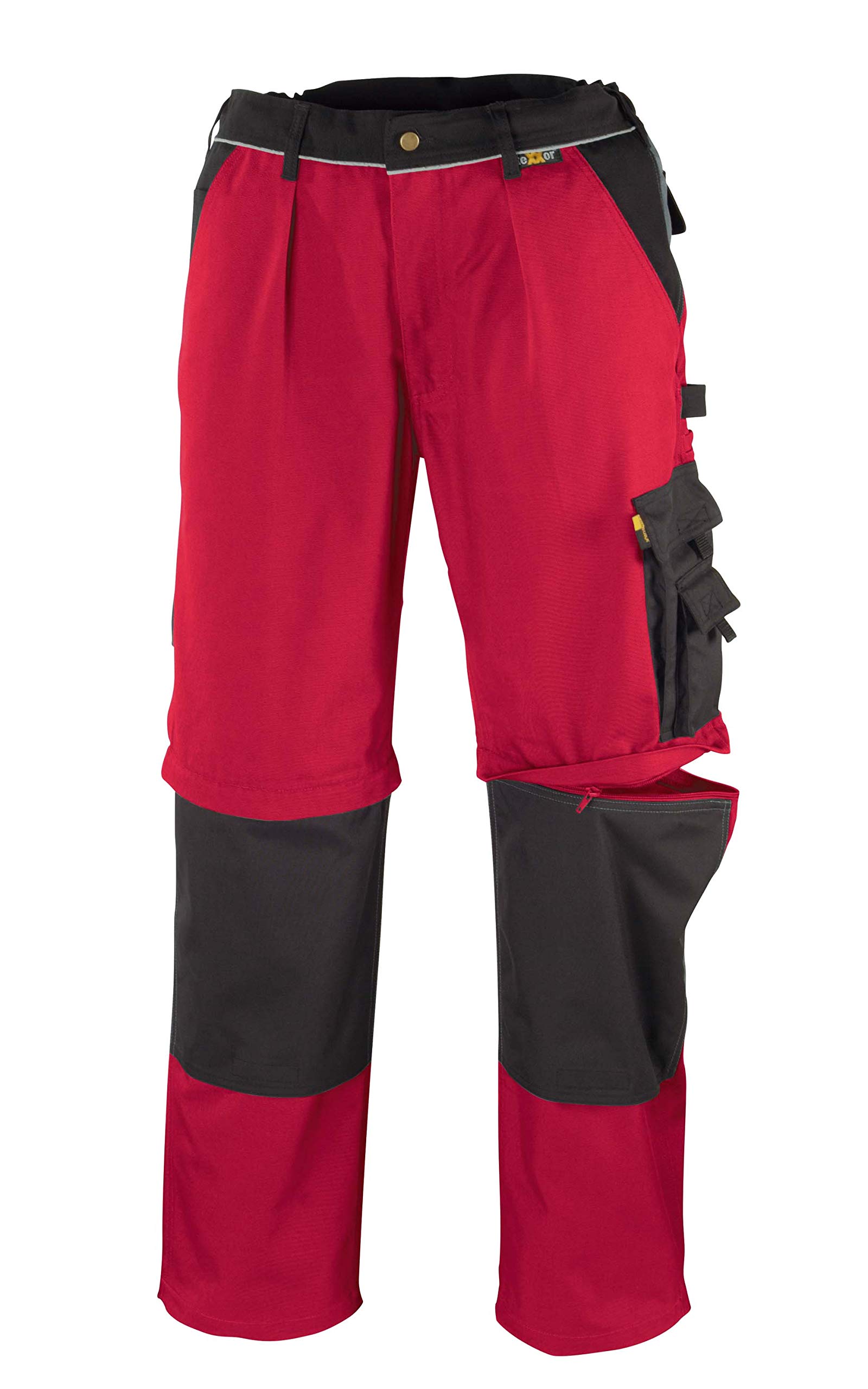 teXXor 20-008352-25 - Pantalones de trabajo para hombre, color rojo, talla 25