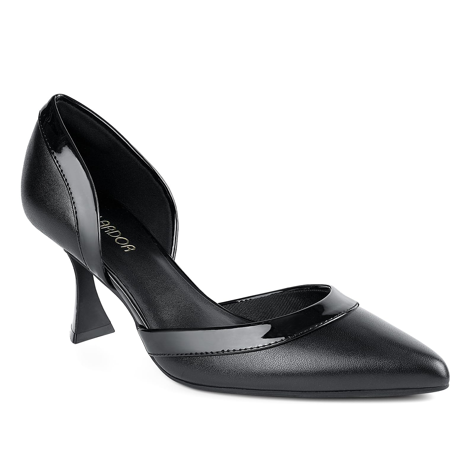 JENN ARDOR Women's Pumps Low Heels Pointed Closed Toe Kitten Dress Shoes for Women Comfortable Stiletto Heeled Sandals Classic Wedding Party D'Orsay